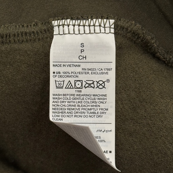 Old Navy Olive Sherpa Half-Zip Pullover - Picture 5 of 5